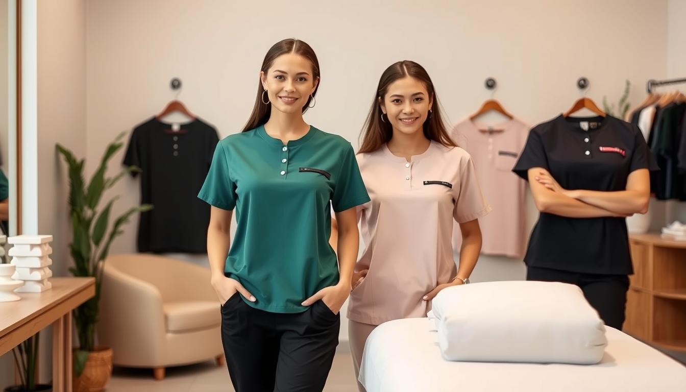 Áo thun đồng phục tiệm nail, spa – Sự lựa chọn hoàn hảo cho phong cách chuyên nghiệp và tiện lợi!